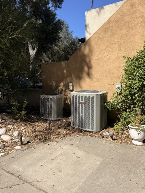 Two aging condensers before replacement in Temecula