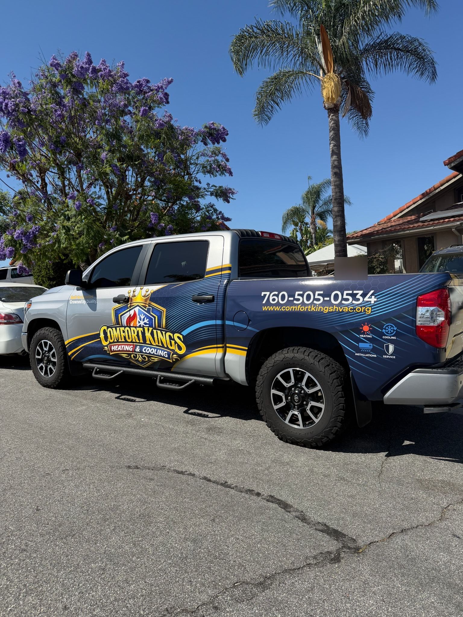 Comfort Kings company truck